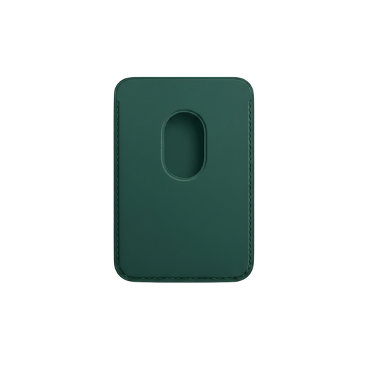 Cartera Magsafe de Cuero - Verde