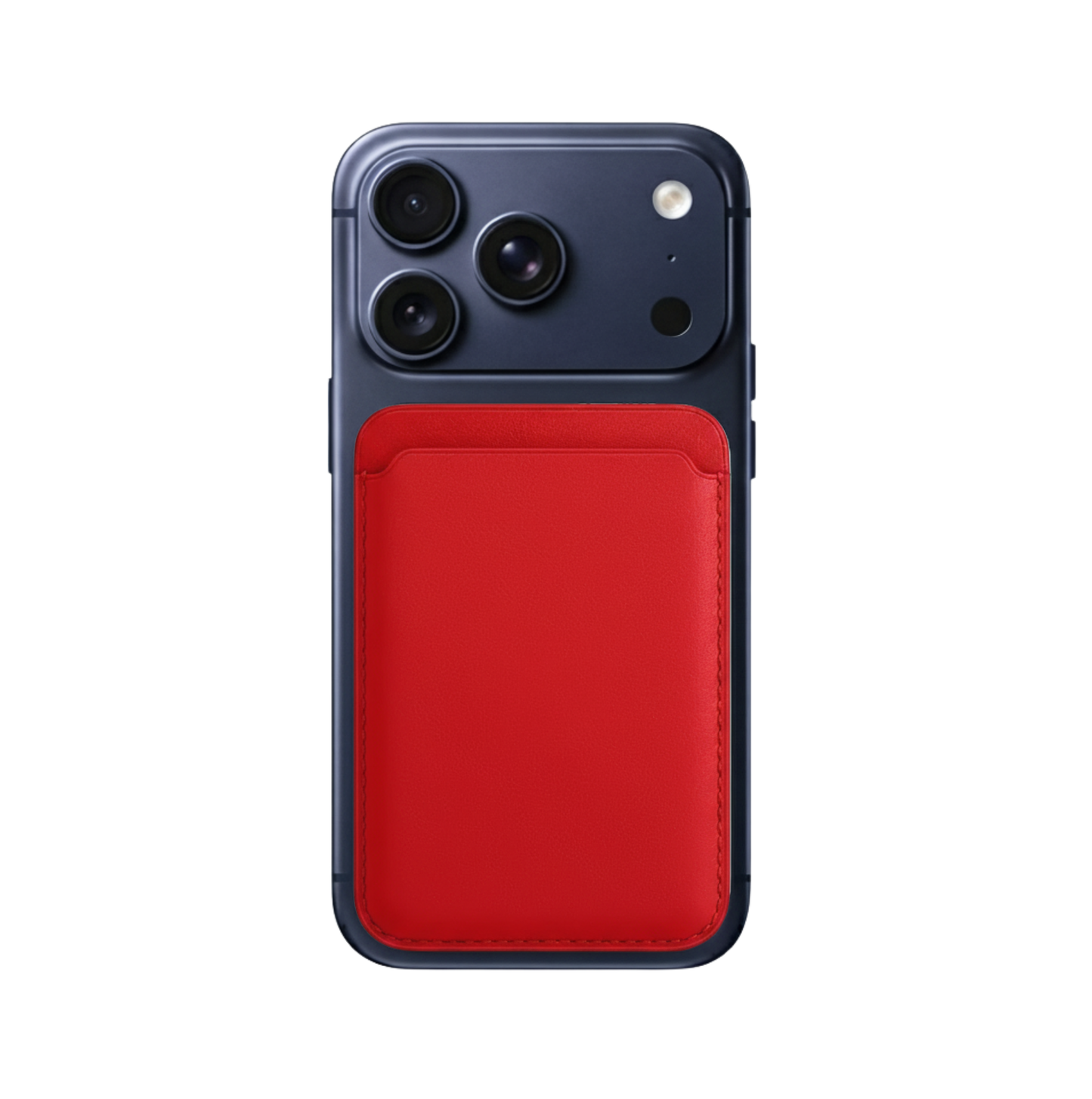 Cartera Magsafe de Cuero - Rojo