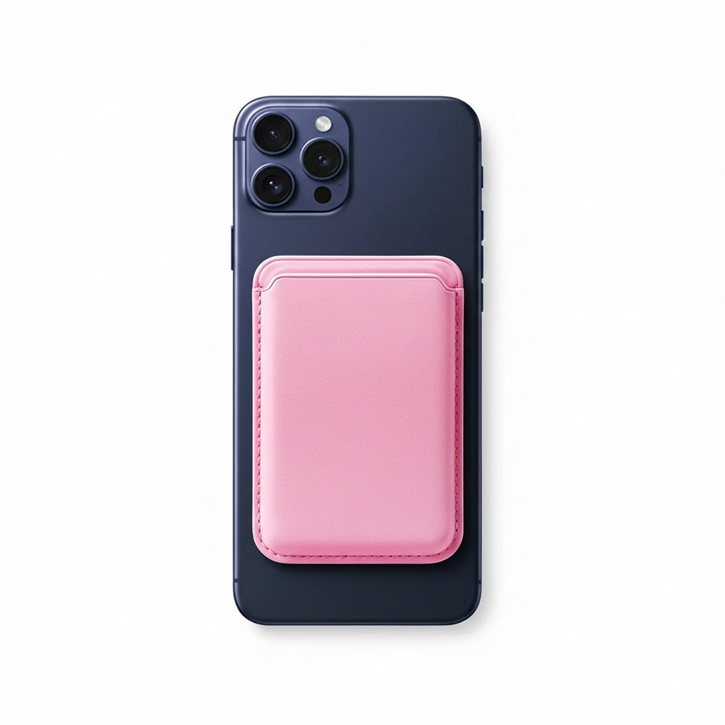 Cartera Magsafe de Cuero - Rosa