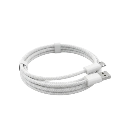 Cable trenzado USB-A a USB-C 60W Carga Rápida