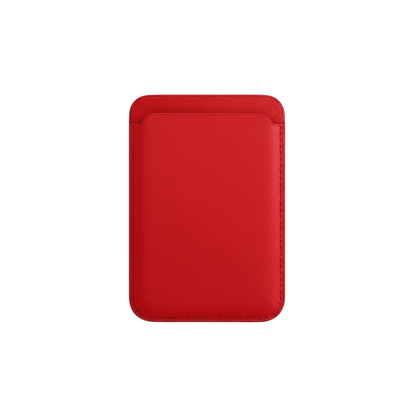 Cartera Magsafe de Cuero - Rojo