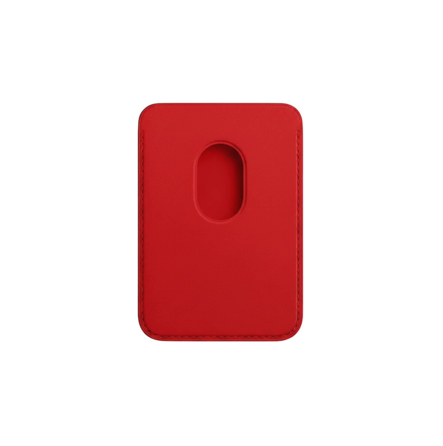 Cartera Magsafe de Cuero - Rojo