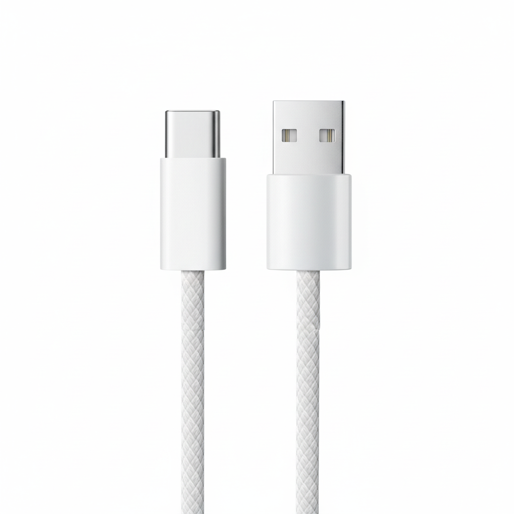 Cable trenzado USB-A a USB-C 60W Carga Rápida