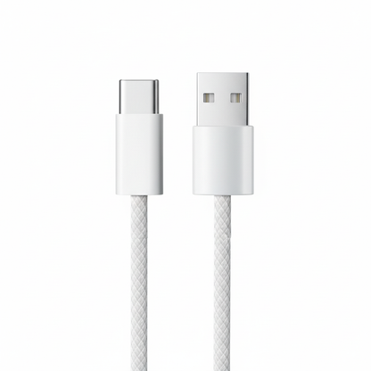 Cable trenzado USB-A a USB-C 60W Carga Rápida