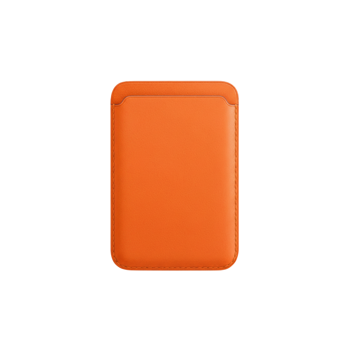 Cartera Magsafe de Cuero - Naranja