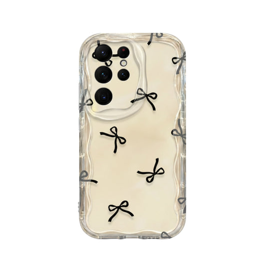 Clear Noir Bows - Samsung Galaxy Series S & A