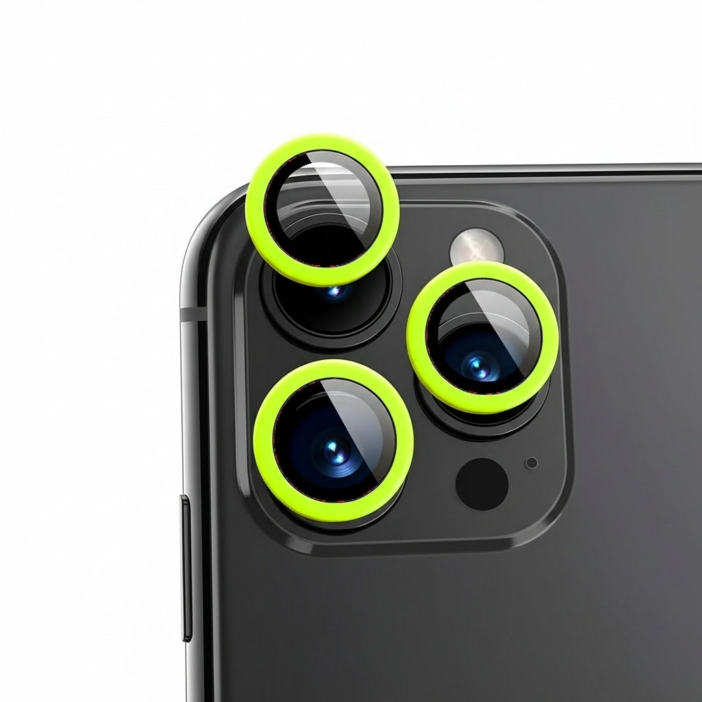 NeonLens – Protector Individual de Cámara con Color Neón para iPhone