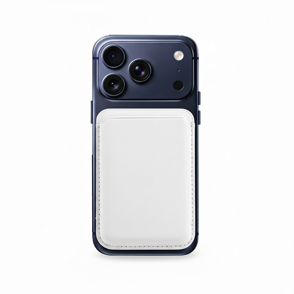 Cartera Magsafe de Cuero - Blanco